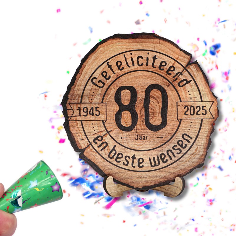 DARO Design - Wooden Disc - 80 Years - Size