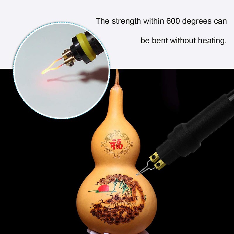 Healifty 9pcs Pyrography Wire Tips Replacement Wood Burning Tips Portable