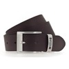 MUSTANG Classic Leather Belt W120 Dark Brown, dark brown