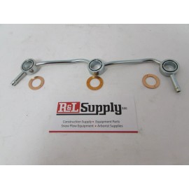 KUBOTA FUEL OVERFLOW RETURN PIPING W/ WASHERS 16261-42502 D905 D1005 D1105 D1305