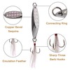 Shaddock Metal Spoon Fishing Lures 10pcs Spinner Baits for Trout