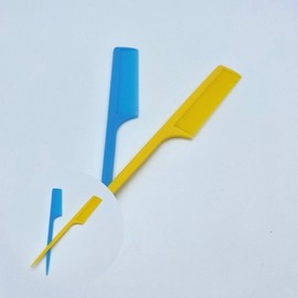 Hair Brush, Tail Comb, Cutting Comb, Hair Color Separating Comb Hair Cutting Tool Sky Blue 26ea