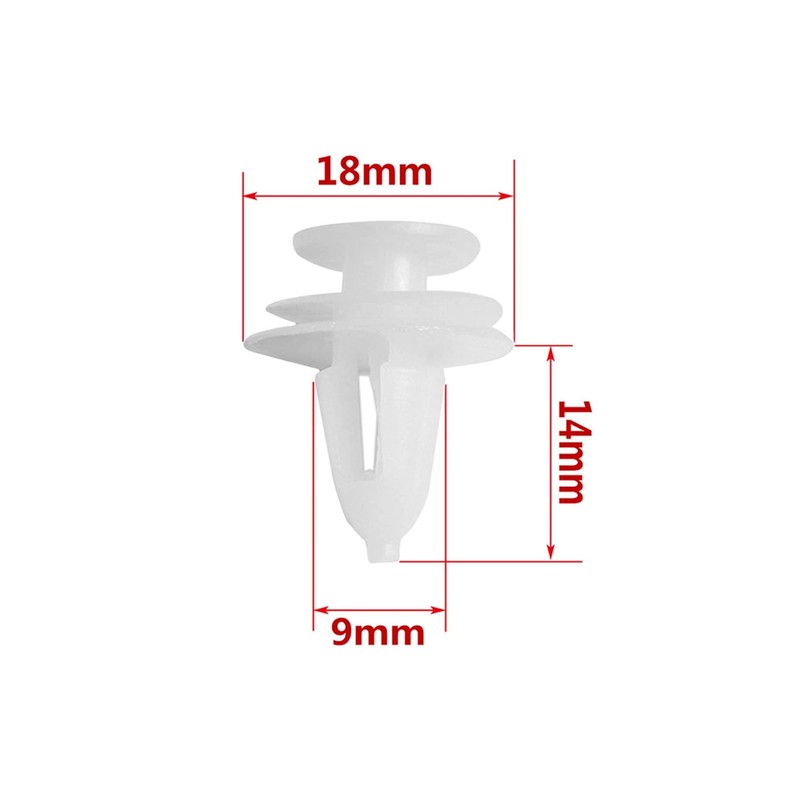 JZK 200 x Plastic Car Door Trunk Motorcycle Clips