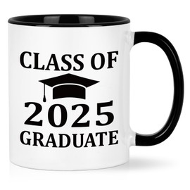 Cabtnca High School College Graduation Gifts for Him Her, Class of 2025 Graduate Mug Cup, Masters Degree College Graduation Gifts, 11 Oz
