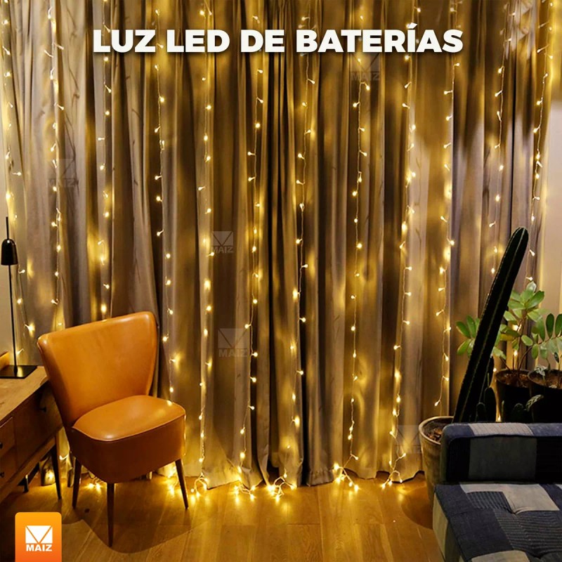 Maíz Serie Foco Luces Led Navideñas Decorativa Fiesta 3 Metros