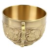 Brass Tea Cup Exquisite Embossed Patterns Retro European Small Coffee