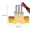 DC 4.5V 1/2" Water Flow Pulse Electromagnetic Valve Brass Solenoid