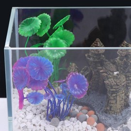 BWESOO 1Pc Purple Simulation Plastic Aquatic Plant Artificial Water Grass Fish Tank Ornament Lifelike Fake Seaweed Aquarium Landscape Decor Aquarium Décor Plastic Plants