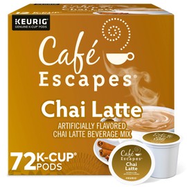 Cafe Escapes Chai Latte Keurig Single-Serve K-Cup Pods, 72 Count