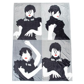 Jay Franco Wednesday Addams Dancing Queen Silk Touch Throw - 50 x 70 inches - Super Soft Fleece Bedding