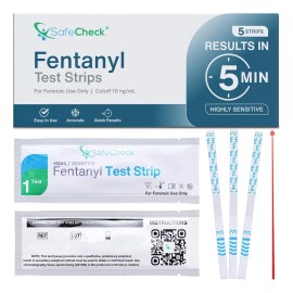 Tiras Reactivas De Fentanilo, Paquete De 5 | Tiras Reactivas