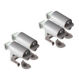 KLEMMFLEX BFX25 Clamp Support for Blinds for Mounting Directly on the Window Casement of Your PVC / Plastic Window – Colour: Grey – No Drilling – 2 Pairs = 4 Pieces