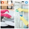 WATUNID 3 Pairs of Household Gloves, Long Rubber Gloves, Reusable