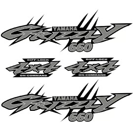 Yamaha Grizzly 660 4x4 Special Edition  OEM ATV Tank Decal Sticker kit