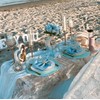 3 Pack Baby Blue Table Runner Boho Gauze Cheesecloth Table
