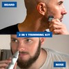 Wahl Groomsman Rechargeable Beard Trimmer kit for Mustaches, Nose Hair,