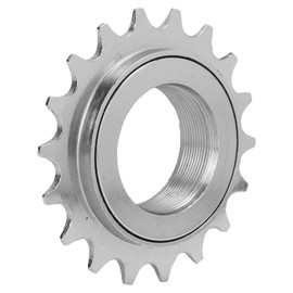 SUNGOOYUE Bicycle Freewheel, 18T Single Speed Bicycle Rear Freewheel Smooth Low Noise Flywheel ​for Single Speed Bike(Silver Plating)