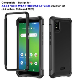 Ailiber for AT&T Vista WTATTRW2 Case, Slim, Screen Protector-Black