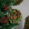Northlight Frosted Pinecones, Berries and Pine Sprigs Christmas Ball Ornament