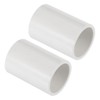 PATIKIL 3/4" PVC Pipe Fitting Coupling Adapter, 2 Pack Straight