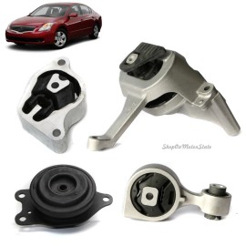Shoponmotorstate 2007-2012 Nissan Altima 2.5L Engine Motor & Trans Mount For Auto CVT 4Pcs