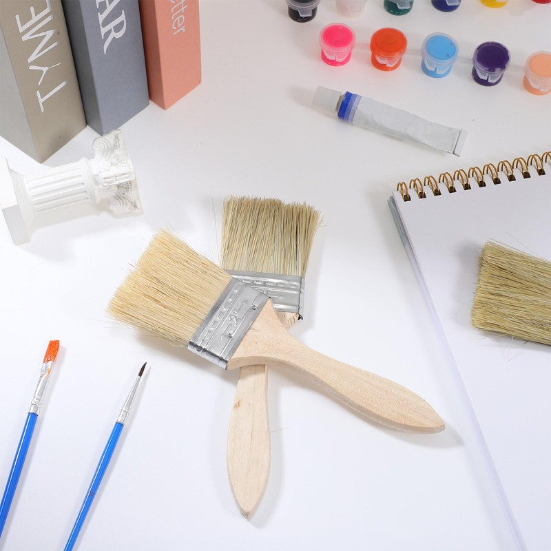 NUOLUX Paint Brushes Paint Brushes 10pcs Wooden Handle Paint Brush