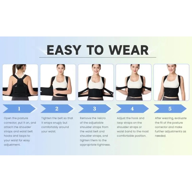 Corrector Postura Espalda Para Hombre Y Mujer Ajustable Faja