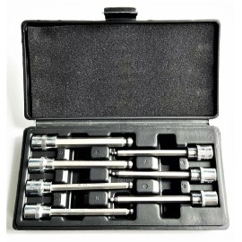 STARK 7pc STARK TOOLS 3/8" DR. S2 ALLOY EXTRA LONG BALL HEX ALLEN SOCKET SET SAE 33803