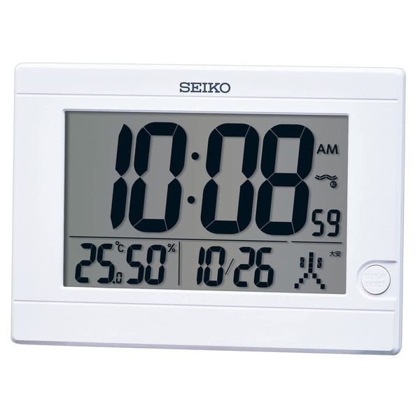 Seiko SQ447W Clock Radio White Digital Table Clock 5.9 x