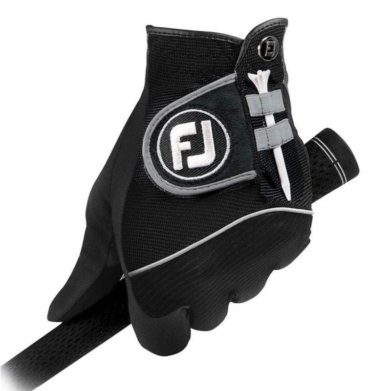 FootJoy RainGrip Men's Golf Gloves Pair,Black,S