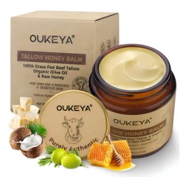 Crema Facial Con Manteca De Res Y Miel 100% Natural 110g