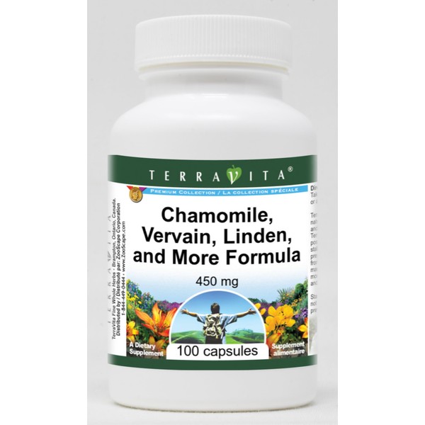 Chamomile, Vervain, Linden, and More Formula - 450 mg (100