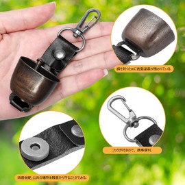 Girldate Bear Repelling Bell, Bear Bell, Sound Cancelling Function, Storage Bag Included, Small, Lightweight, Mountain Climbing, Bear Repelling Goods, Repelling Beasts, Trekking, Mountain Fishing