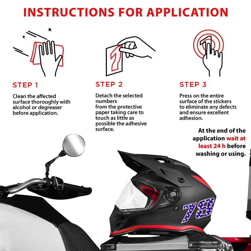 Holographic Racing Number 3 Medium, Stars, 10 x 7.5 cm