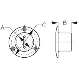 Sea-Dog 351350-1 Deck-Fill Gas Cap