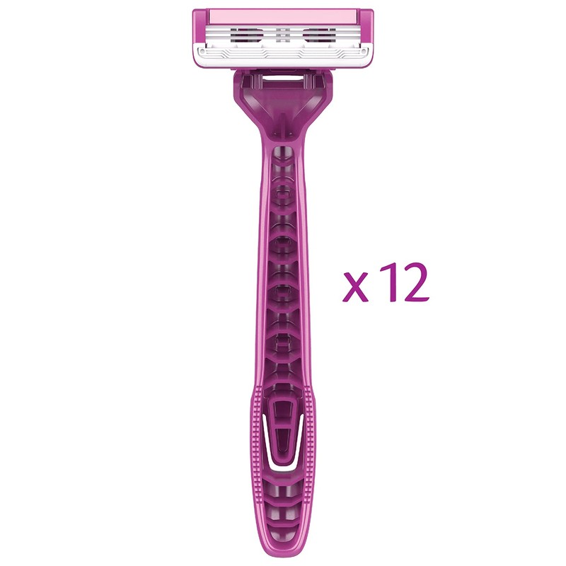 Pure Silk Contour 3 Premium Disposable Razor Value Pack Bundle