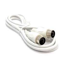 kenable SoundLab MIDI 4 Core Screened 5 Pin Din To 5 Pin Din Lead 1.2m WHITE [1.2 metres]