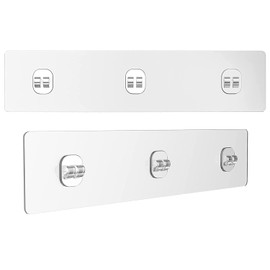 Murasakina 2PCS Shower Caddy Adhesive Replacement,Shower Shelves Adhesive Strip Pad Shower Organizer Sticker Replacement Bathroom Heavy Duty Strong Sticky Wall Adhesive