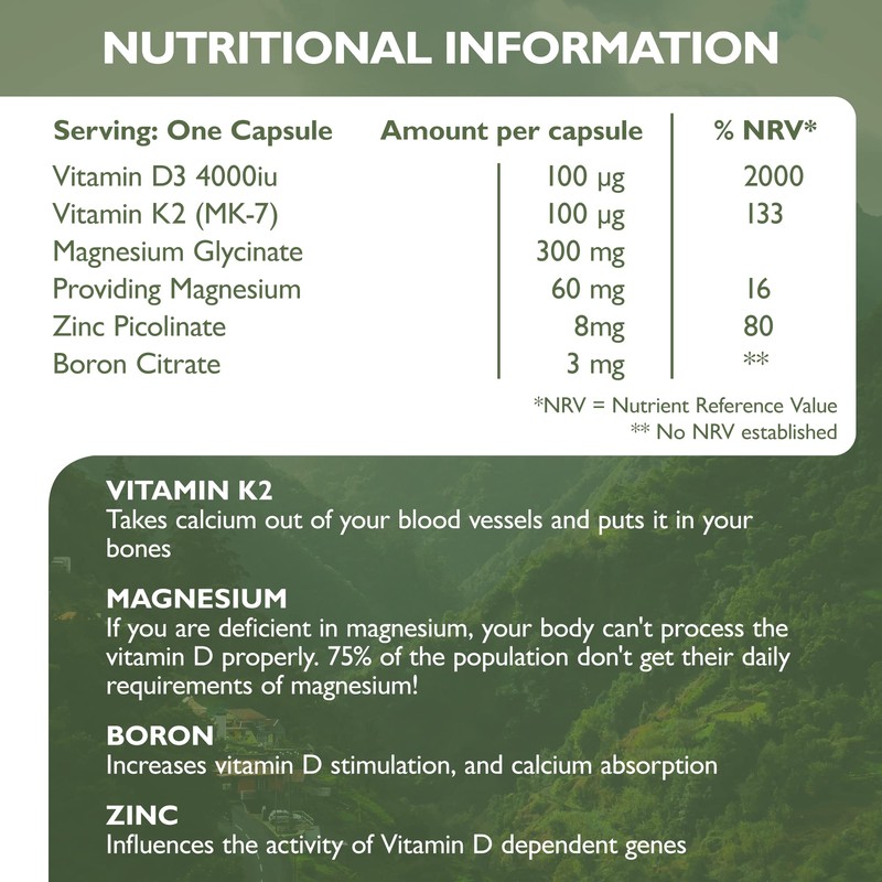 Barefoot Nutrition - Vitamin D3 Complete 4000 IU, With Vitamin