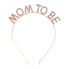 Rhinestone Headband Mom to be Crown for Baby Shower Mommy to be Gifts for 1st Time Mom Pregnancy Gifts for Women Mom to be Gifts for Mothers Day Birthday Gifts for Wife Best Friend Mom to be Crown