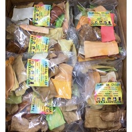 Pure Rawhide 5-FLAVOR CHIPS Dog Chews 10 POUNDS Bulk Sealed Package Natural Non-Stain