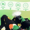 St Patricks Day Socks, Novelty Funny Green Four Leaf Clover