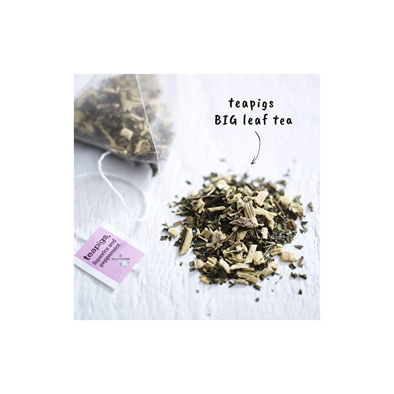 Teapigs Liquorice and Peppermint Tea Bags Made With Whole Leaves