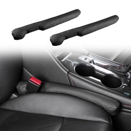 2PCS Car Seat Gap Filler, Side Console Car Organizer, PU Leather Car Seat Gap Plug Universal Fit Orgaziner for Car SUV Truck to Fill The Gap Between Seat and Console Stop Things from Dropping