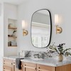 Gold Bathroom Wall Sconces Set of 2, Modern Sconces Wall