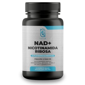 NAIMA NAD+ Nicotinamida Ribosa | Suplemento Avanzado con Resveratrol, Quercetina, Betaína y Extracto de Semillas de Uva | 30 días | Antiaging y bienestar general | Energia Diaria | Libre de Gluten y rellenos | Calidad Certificada