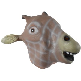 Novelty Giant Latex Full Head Giraffe Mask Animal Costume Cosplay Adult