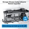 FEPTUASE Shower Caddy Adhesive Replacement, Transparent Strong Adhesive Hooks, No