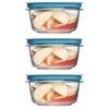 Utensilux Storage Containers, Easy Find Lids, Teal, 5 cup, Flex