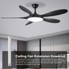 36-inch Ceiling Fan Downrod with Extension Cord, 3-Foot White Ceiling